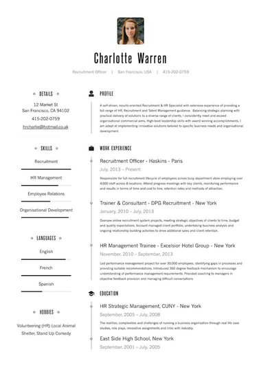 Creatief cv-template Zakelijk