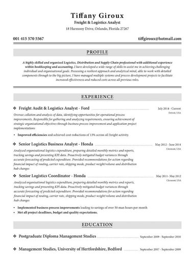 Creatief cv-template Traditioneel